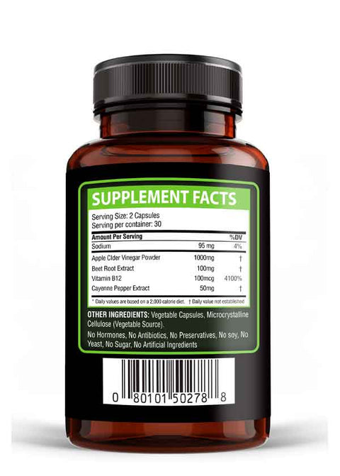Apple Cider Vinegar Supplement (60 capsules)