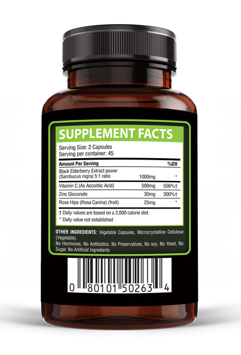 Elderberry 4 in 1 Immune Booster (90 capsules)