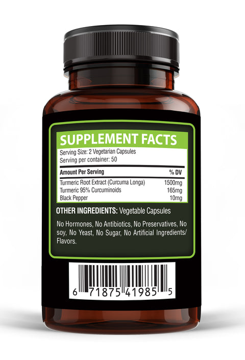 Turmeric Curcumin Vitamins (100 capsules)