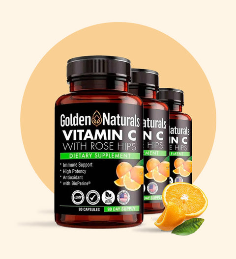 Vitamin C With Rose Hips (90 capsules)