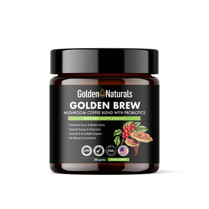 Golden Brew Mushroom Coffee with Probiotics (200 g)
